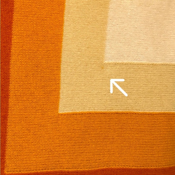 St. John Cashmere Colorblock Crewneck Sweater luxury fine cashmere mod geometric - Picture 8 of 10